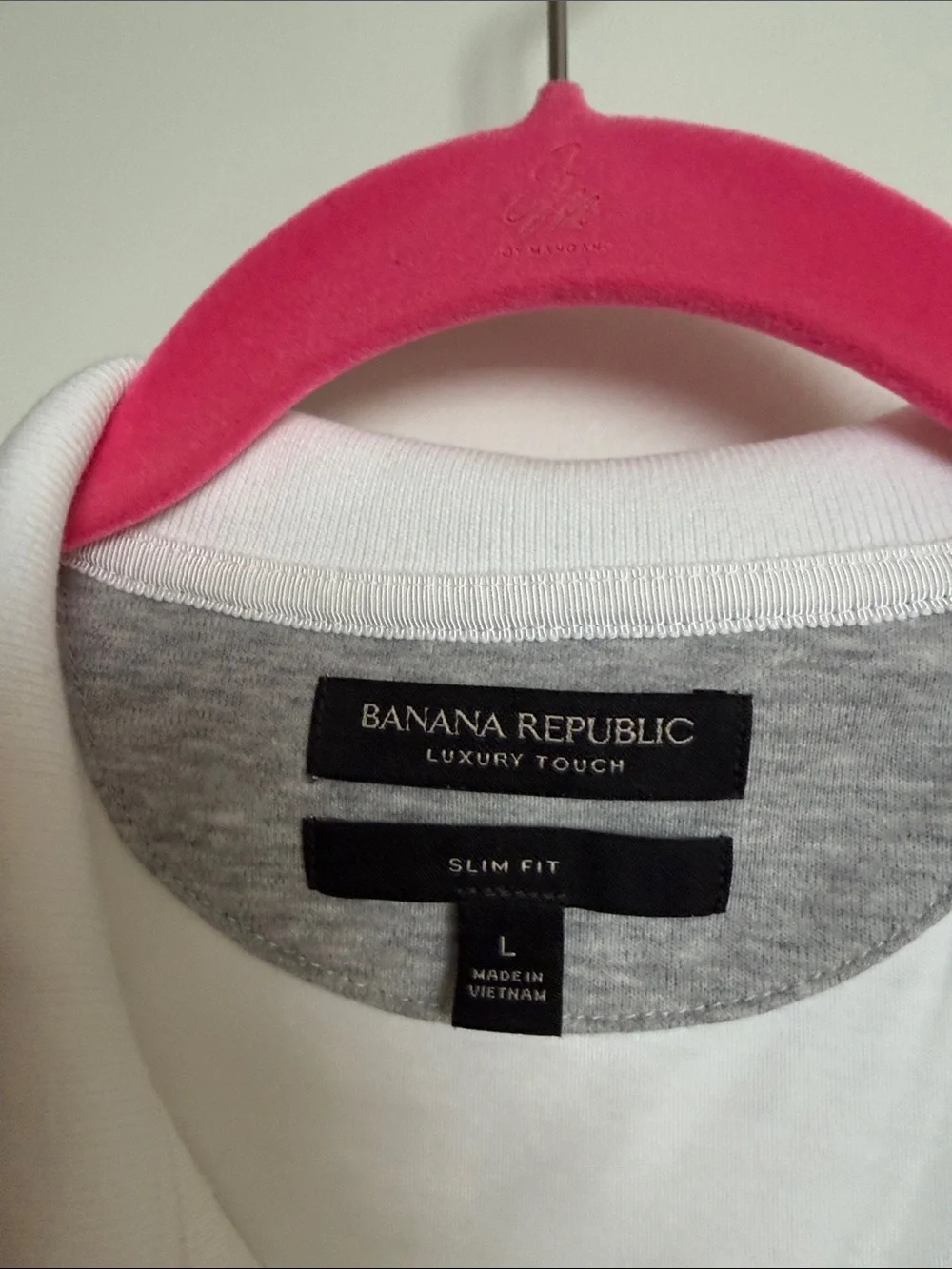 Banana Republic Men's White Cotton Polo